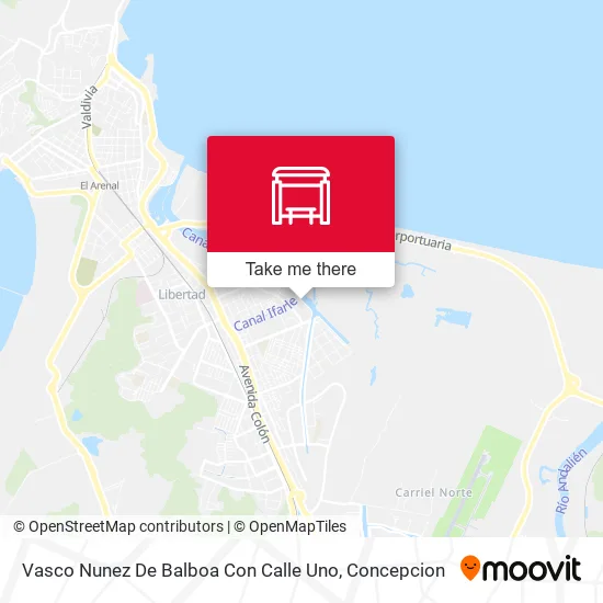 Mapa de Vasco Nunez De Balboa Con Calle Uno
