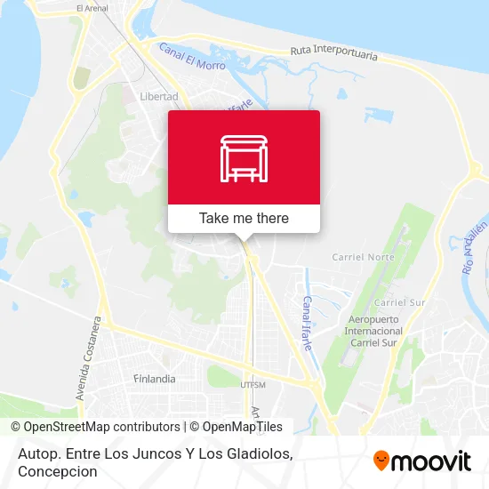Mapa de Autop. Entre Los Juncos Y Los Gladiolos