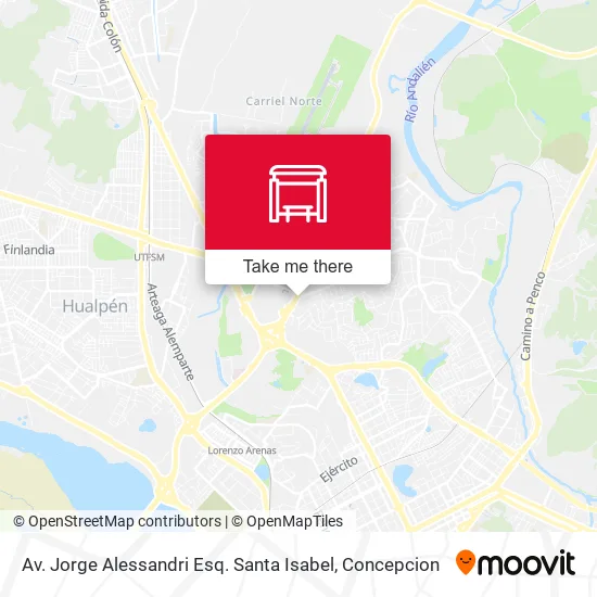 Mapa de Av. Jorge Alessandri Esq. Santa Isabel