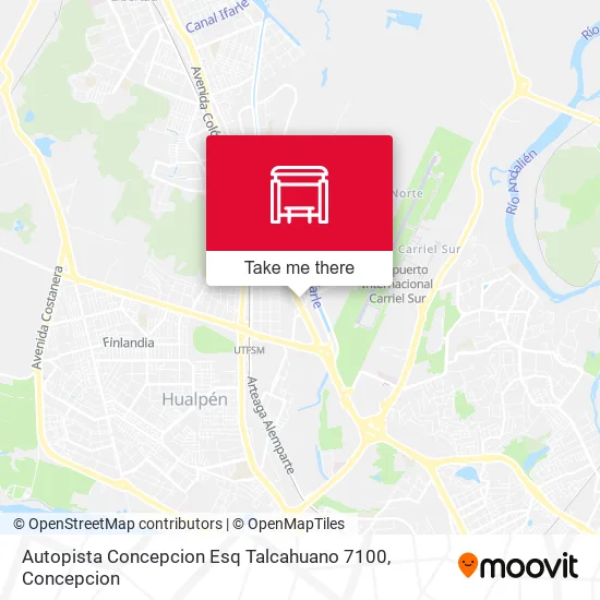 Mapa de Autopista Concepcion Esq Talcahuano  7100