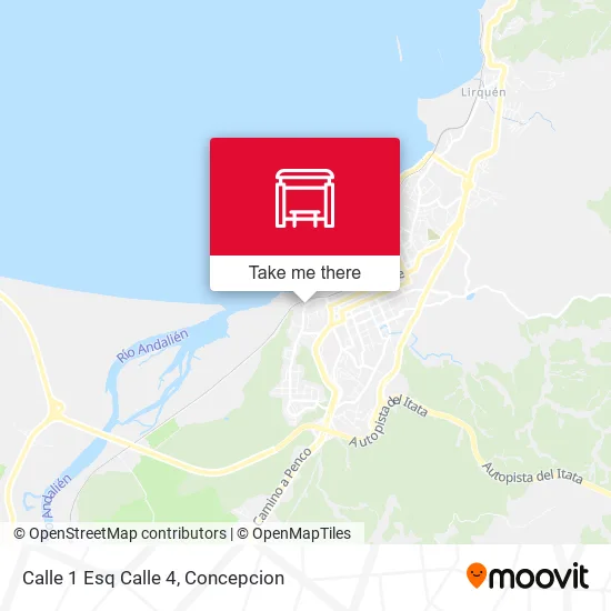 Mapa de Calle 1 Esq Calle 4