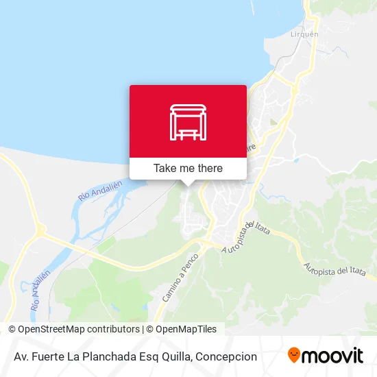 Mapa de Av. Fuerte La Planchada Esq Quilla