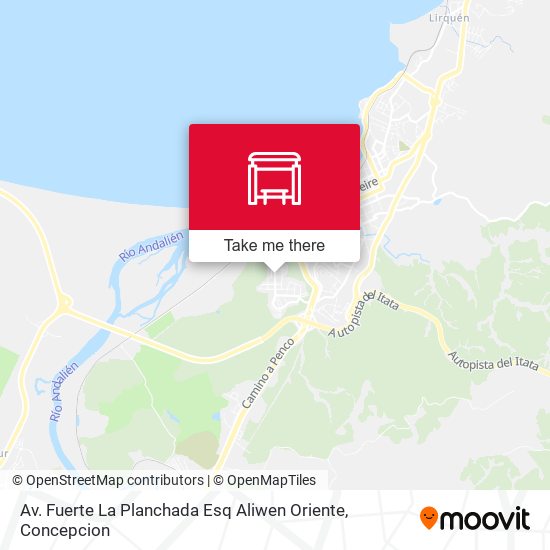 Mapa de Av. Fuerte La Planchada Esq Aliwen Oriente