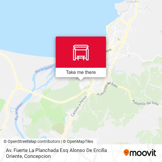Mapa de Av. Fuerte La Planchada Esq Alonso De Ercilla Oriente