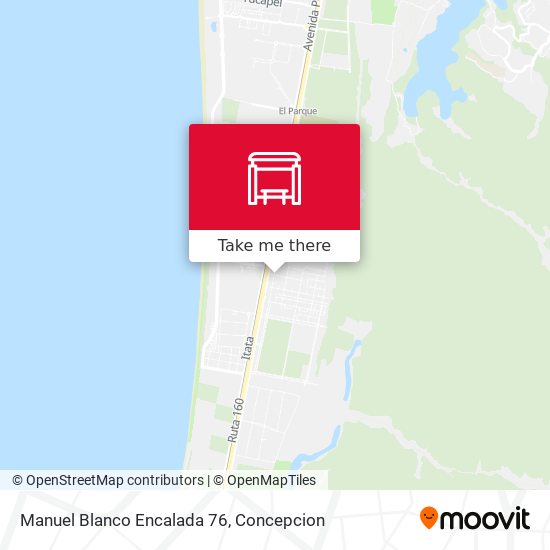 Manuel Blanco Encalada 76 map