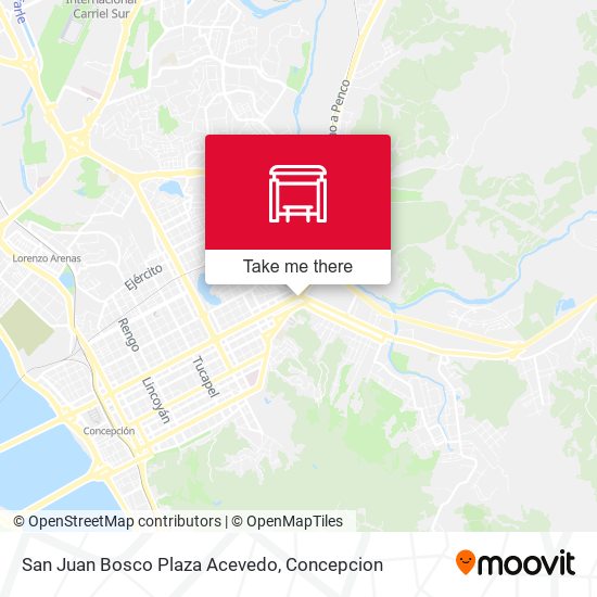 Mapa de San Juan Bosco Plaza Acevedo