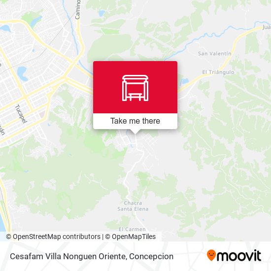 Cesafam Villa Nonguen  Oriente map