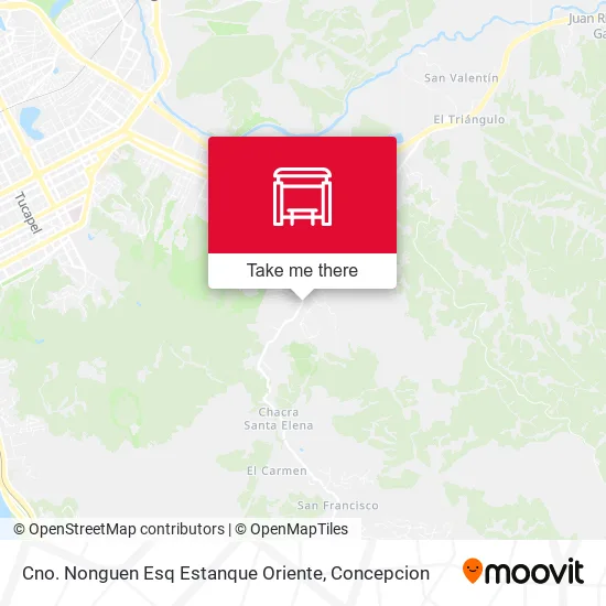 Mapa de Cno. Nonguen Esq Estanque  Oriente