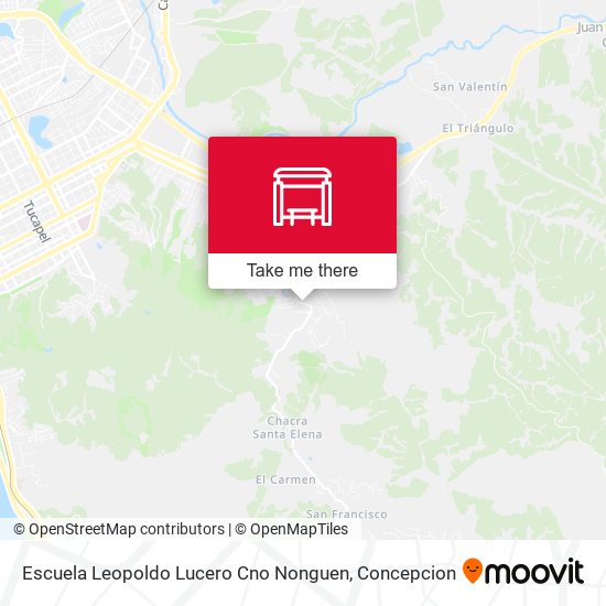 Mapa de Escuela Leopoldo Lucero  Cno Nonguen