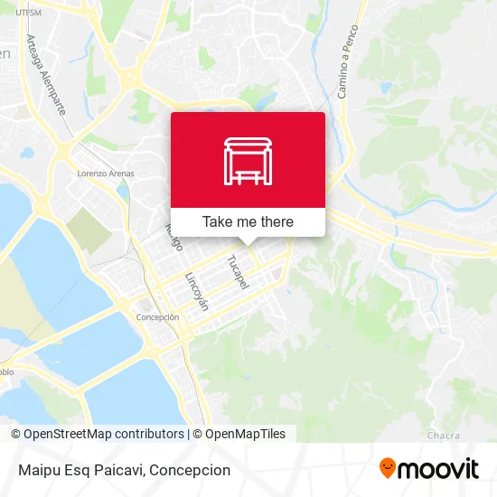 Mapa de Maipu Esq Paicavi