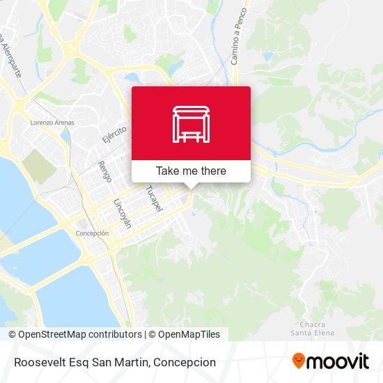 Mapa de Roosevelt Esq San Martin