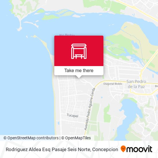Mapa de Rodriguez Aldea Esq Pasaje Seis  Norte