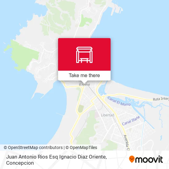 Mapa de Juan Antonio Rios Esq Ignacio Diaz  Oriente