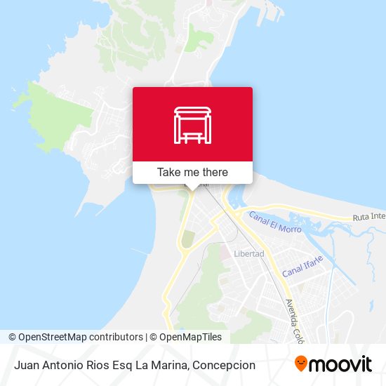 Juan Antonio Rios Esq La Marina map