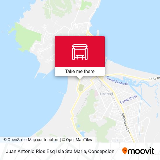 Juan Antonio Rios Esq Isla Sta Maria map
