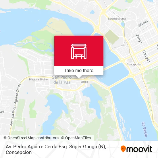Av. Pedro Aguirre Cerda Esq. Super Ganga (N) map