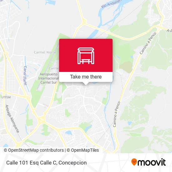 Mapa de Calle 101 Esq Calle C