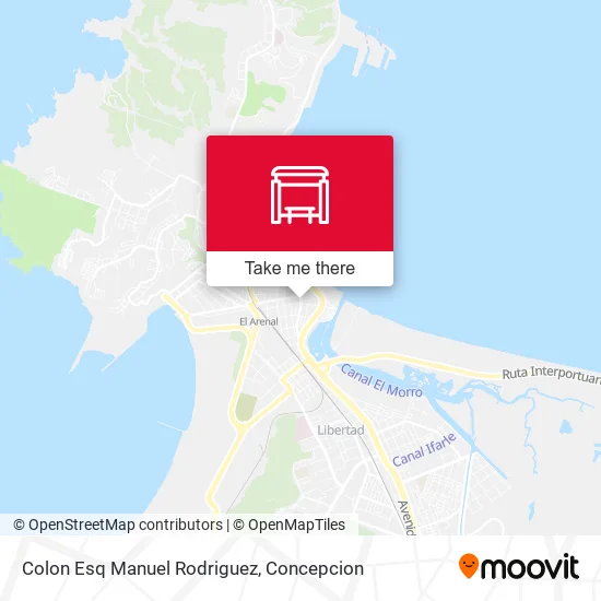 Mapa de Colon Esq Manuel Rodriguez