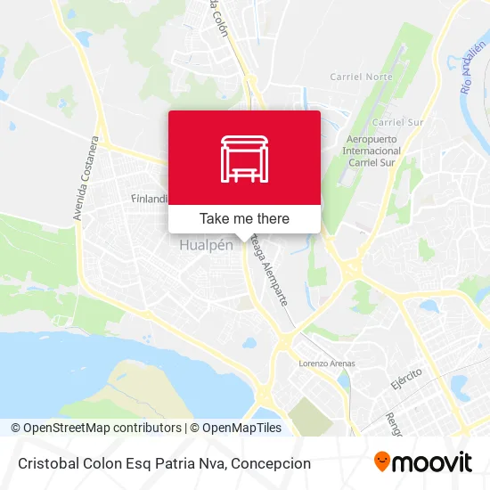 Mapa de Cristobal Colon Esq Patria Nva