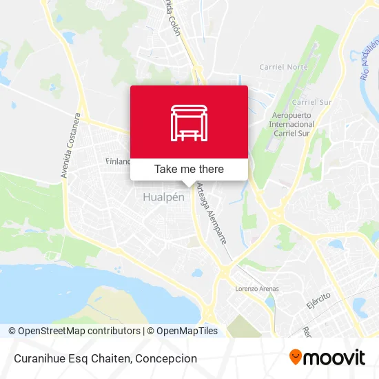 Curanihue Esq Chaiten map