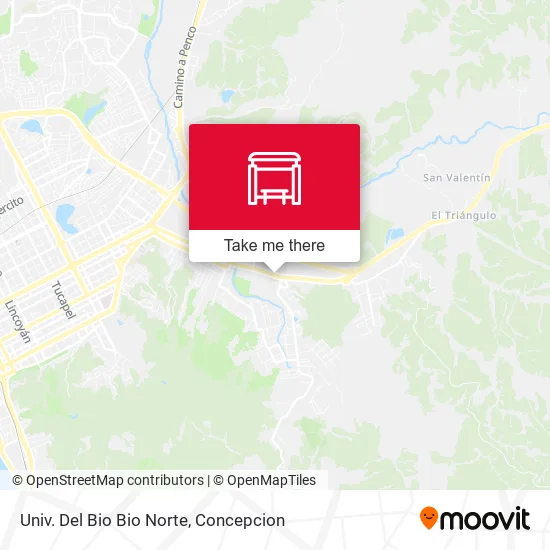 Mapa de Univ. Del Bio Bio  Norte