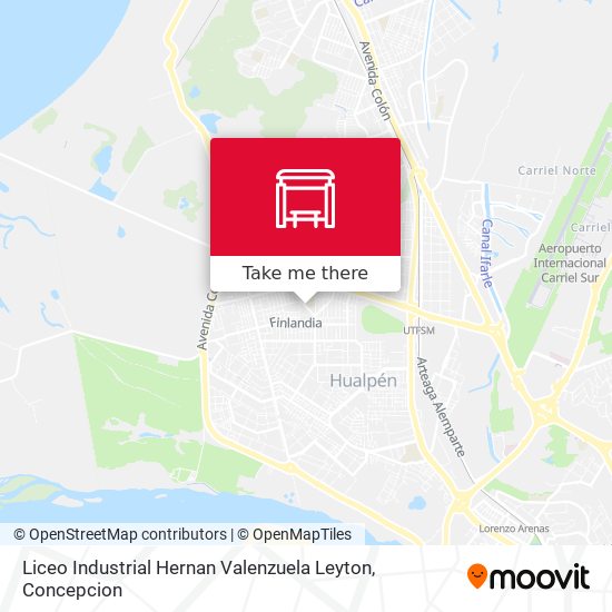 Mapa de Liceo Industrial Hernan Valenzuela Leyton