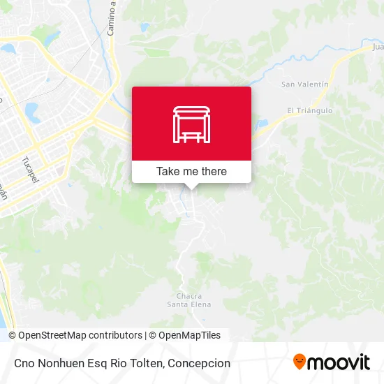 Mapa de Cno Nonhuen Esq Rio Tolten