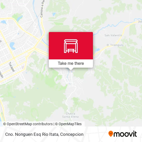 Mapa de Cno. Nonguen Esq Rio Itata