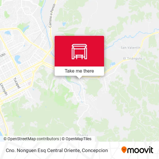 Mapa de Cno. Nonguen Esq Central  Oriente