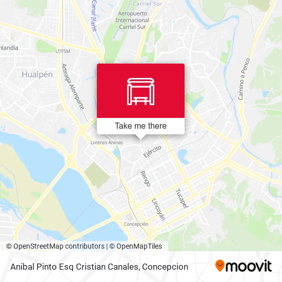 Mapa de Anibal Pinto Esq Cristian Canales