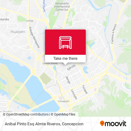 Mapa de Anibal Pinto Esq Almte Riveros