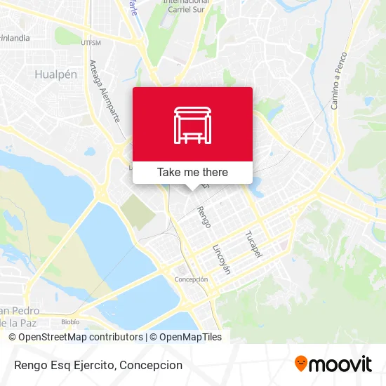 Mapa de Rengo Esq Ejercito