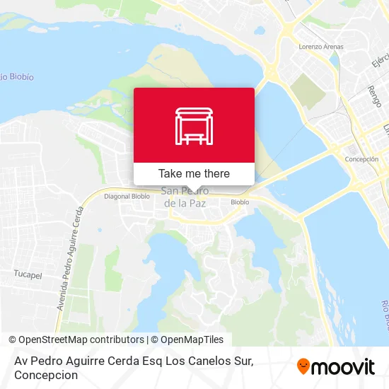 Mapa de Av Pedro Aguirre Cerda Esq Los Canelos  Sur
