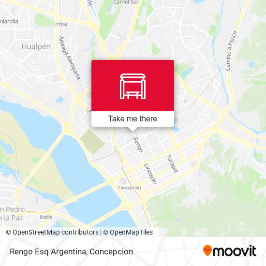Mapa de Rengo Esq Argentina