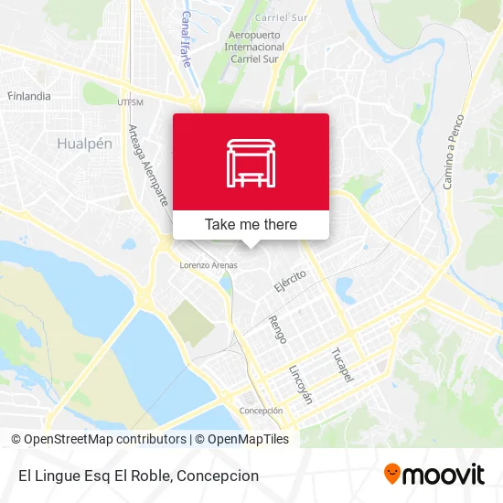 Mapa de El Lingue Esq El Roble