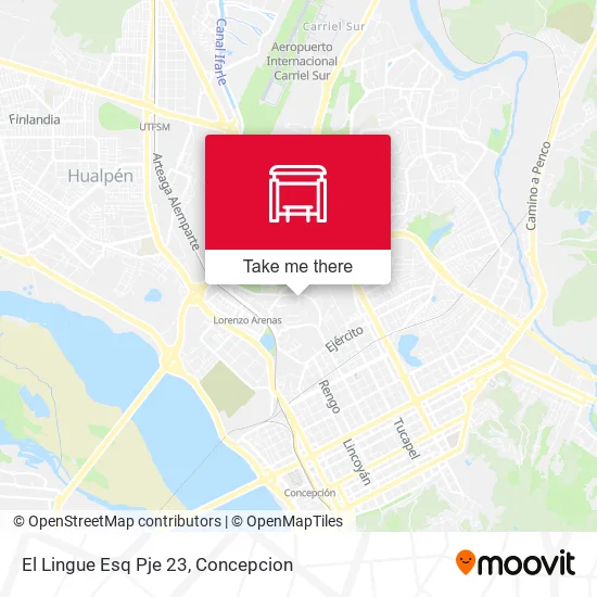 Mapa de El Lingue Esq Pje 23