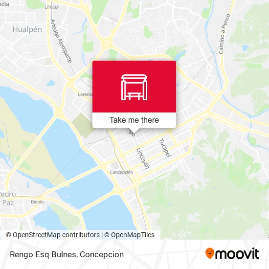 Mapa de Rengo Esq Bulnes