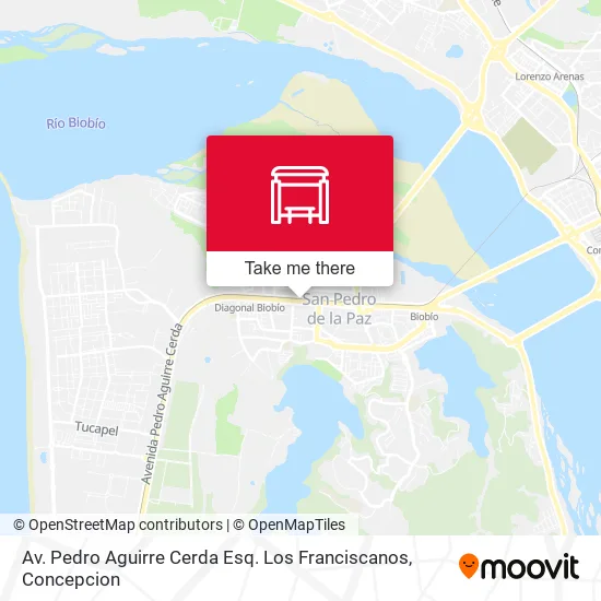 Mapa de Av. Pedro Aguirre Cerda Esq. Los Franciscanos