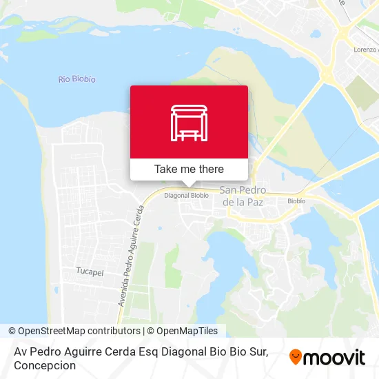 Mapa de Av Pedro Aguirre Cerda Esq Diagonal Bio Bio  Sur