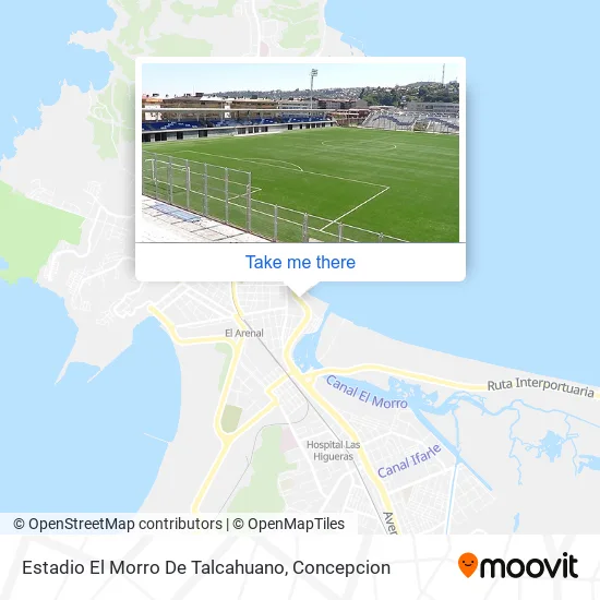 Estadio El Morro De Talcahuano map