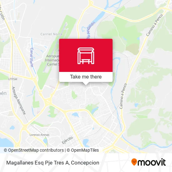 Mapa de Magallanes Esq Pje Tres A