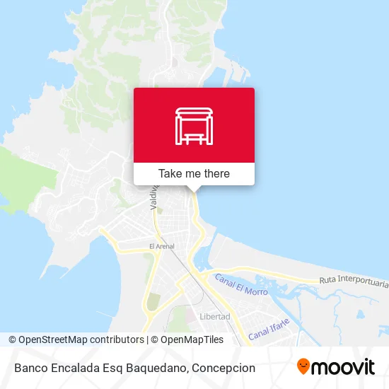 Mapa de Banco Encalada Esq Baquedano