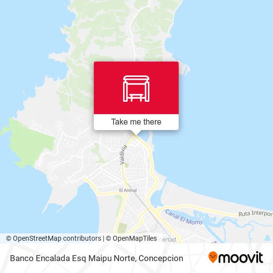 Mapa de Banco Encalada Esq Maipu  Norte
