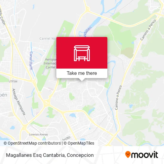Mapa de Magallanes Esq Cantabria