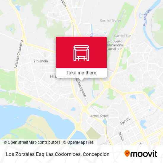 Mapa de Los Zorzales Esq Las Codornices