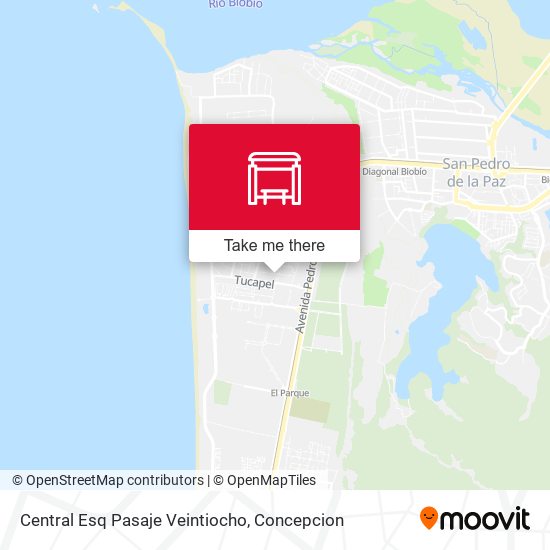 Mapa de Central Esq Pasaje Veintiocho