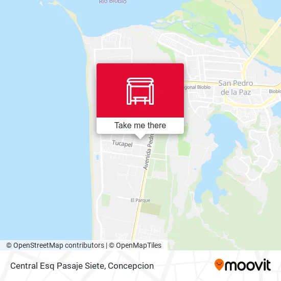 Mapa de Central Esq Pasaje Siete