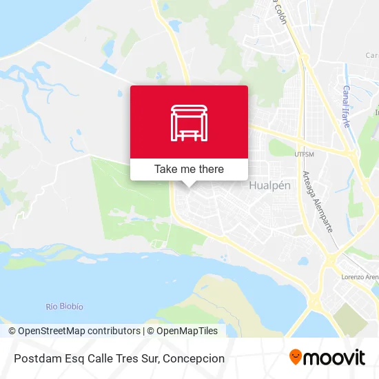 Mapa de Postdam Esq Calle Tres  Sur