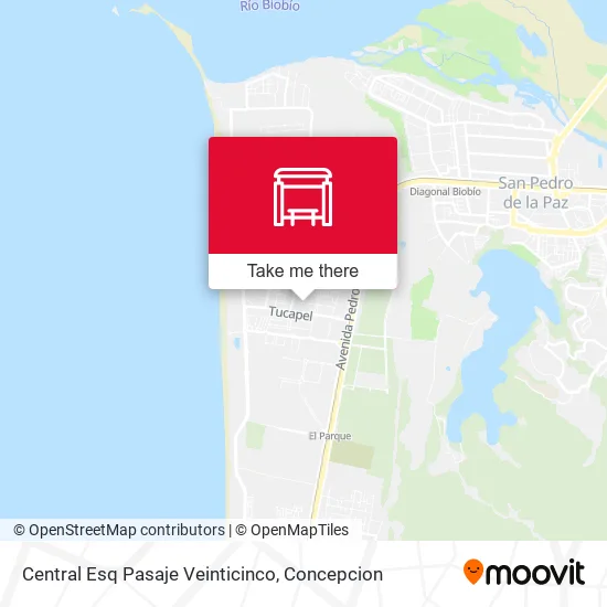 Mapa de Central Esq Pasaje Veinticinco