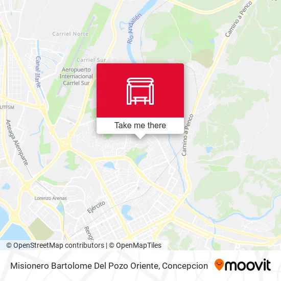 Mapa de Misionero Bartolome Del Pozo  Oriente